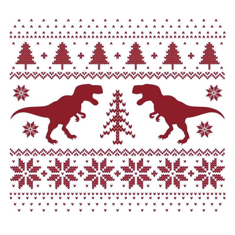 Dinosaurier-Weihnachtspullover