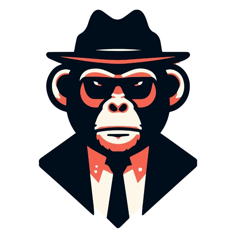 Noir Ape in a Sharp Suit