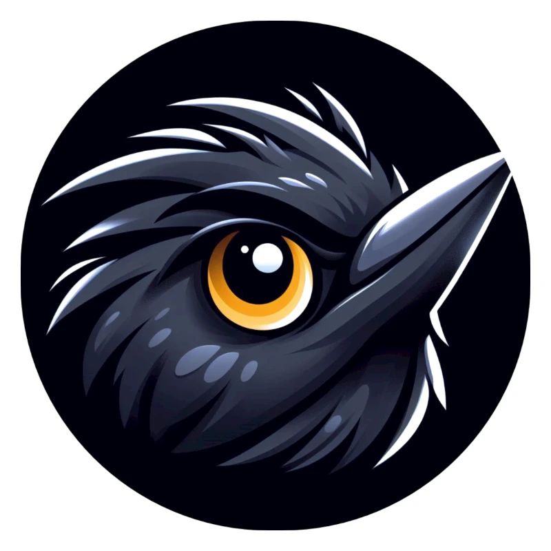 Comic Amsel Vogel
