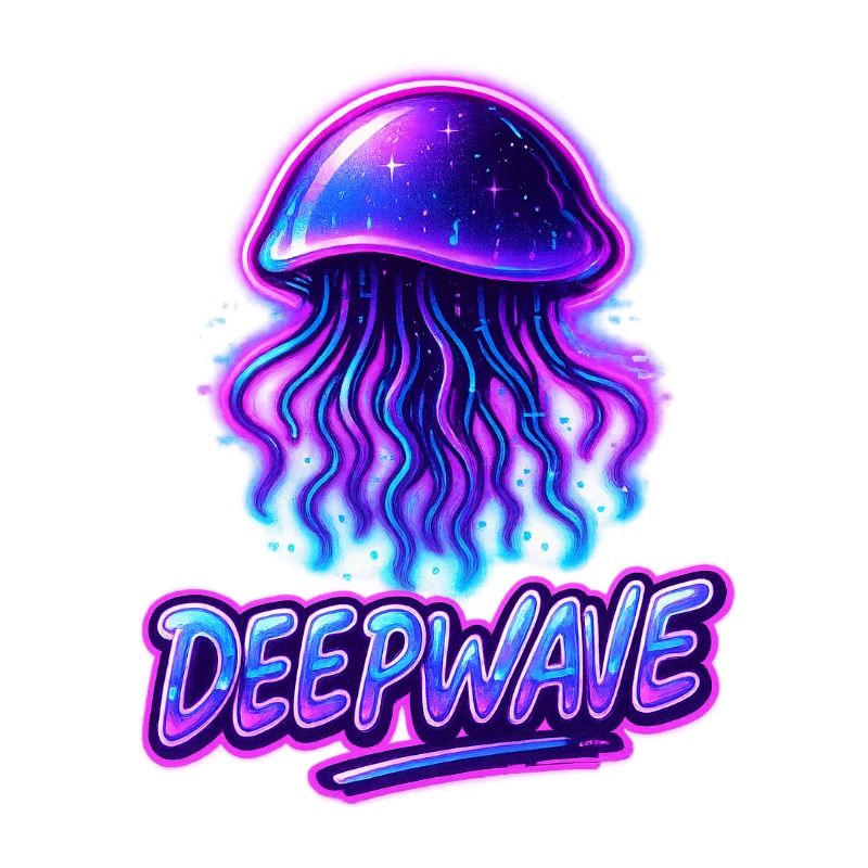 Conception de méduse néon Deepwave