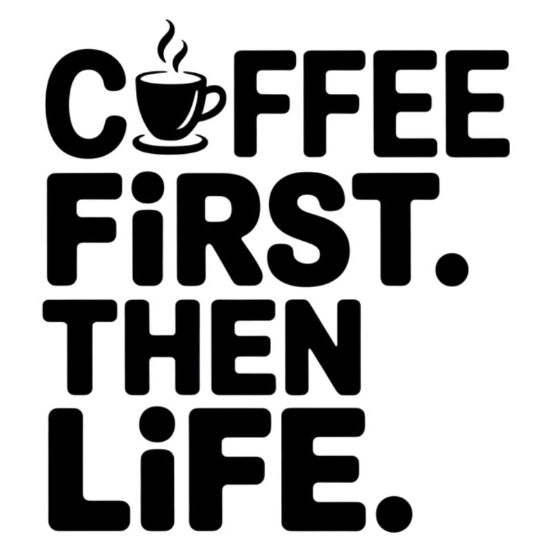 Erst der Kaffee, dann das Leben