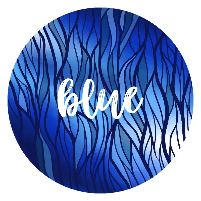 Blue Circle - water reflection