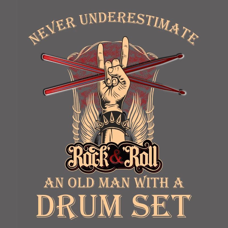never underestimate an old man with a drum set