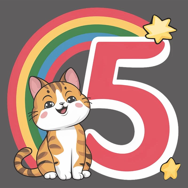 Chat mignon - 5e anniversaire - 5 ans