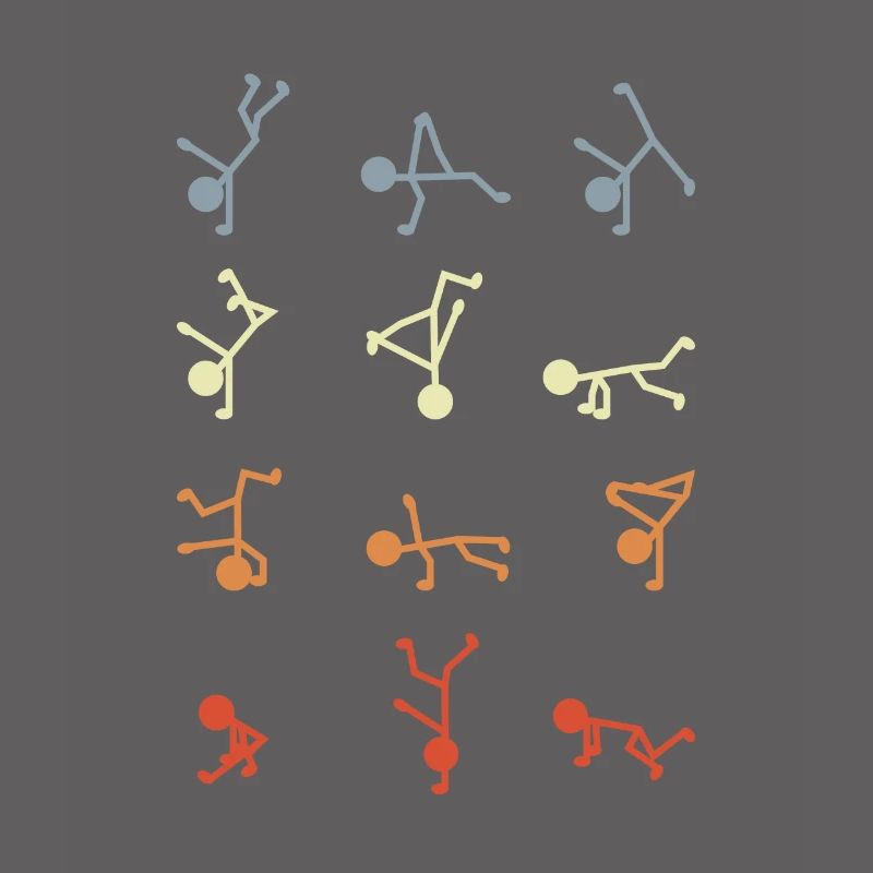 Figurines bâton breakdancer