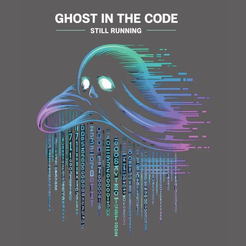 Ghost in the Code T-Shirt Programmierer IT Nerd