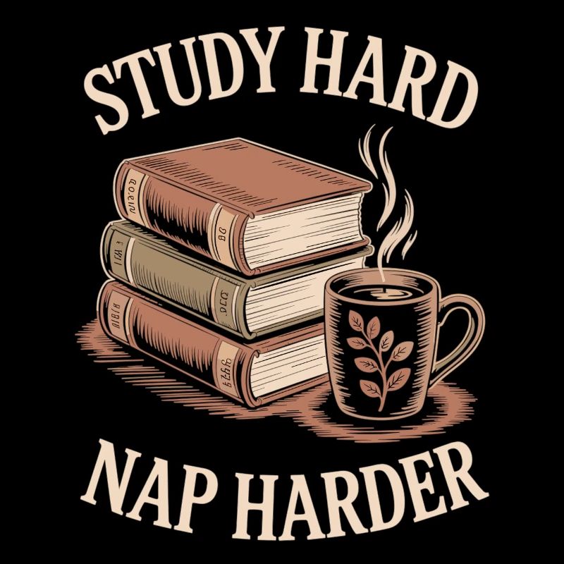 Coffee, Study, Sleep Shirt