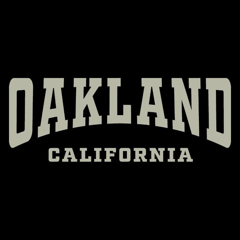 Oakland California Typography Tee