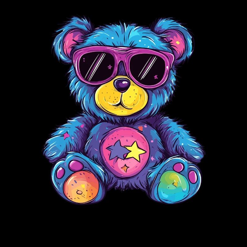 Teddy étoile coloré