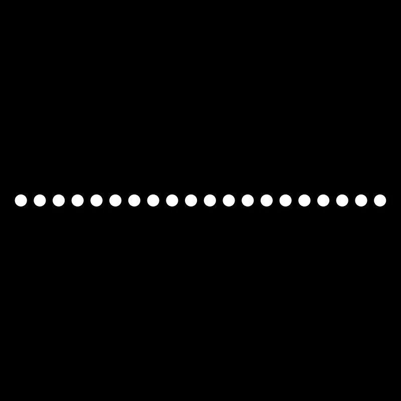 Line underscore points dotted