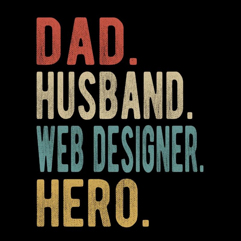 Webdesigner Papa Ehemann Held