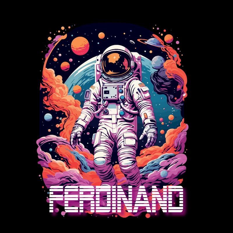 FERDINAND - Beautiful boy name with astronaut