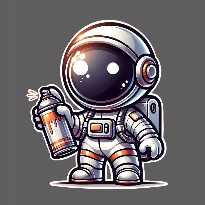 Graffiti Sprayer Astronaut