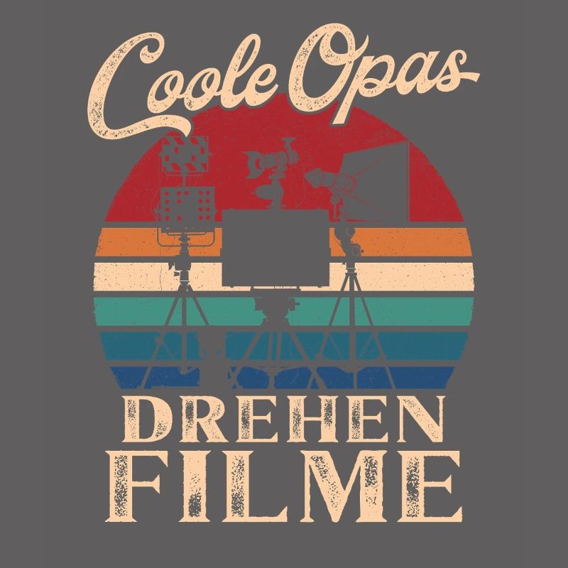 Coole Opas drehen Filme Retro Großvater
