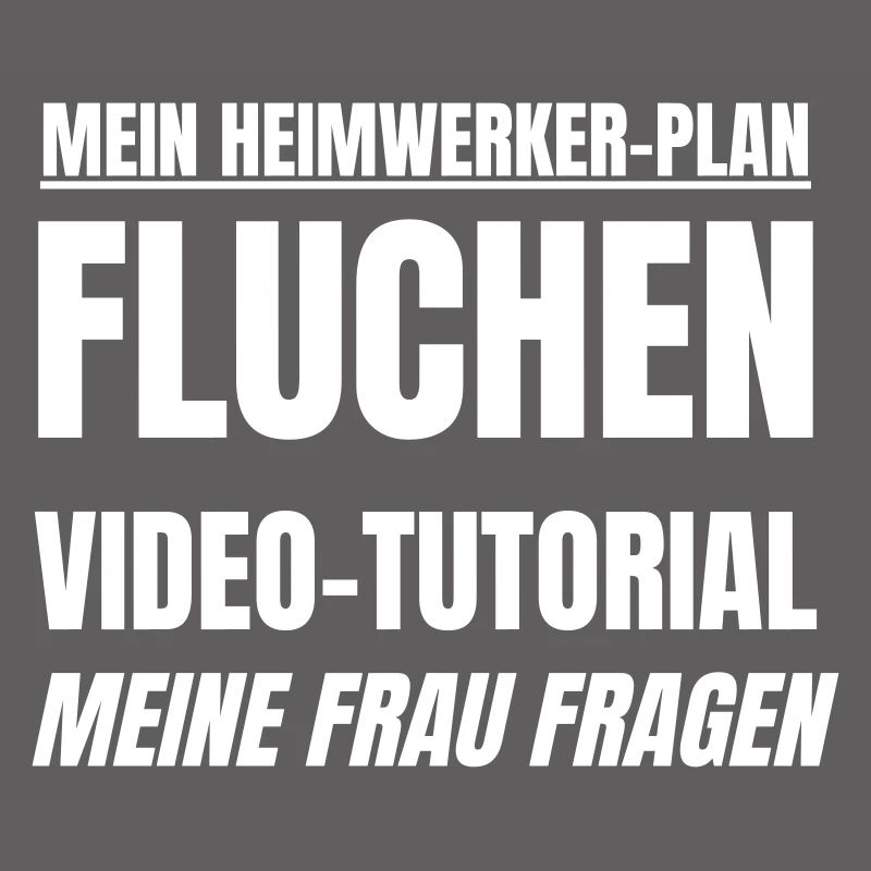 Heimwerker Plan ist Fluchen und Video Tutorial