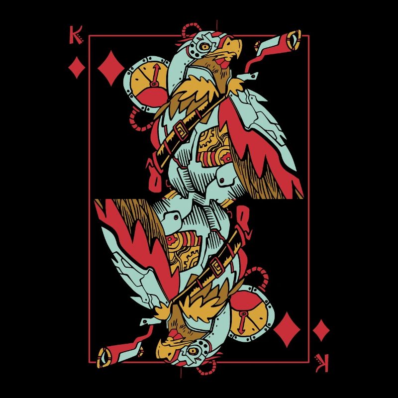 Eagle Steampunk Card Game Karo King Poker
