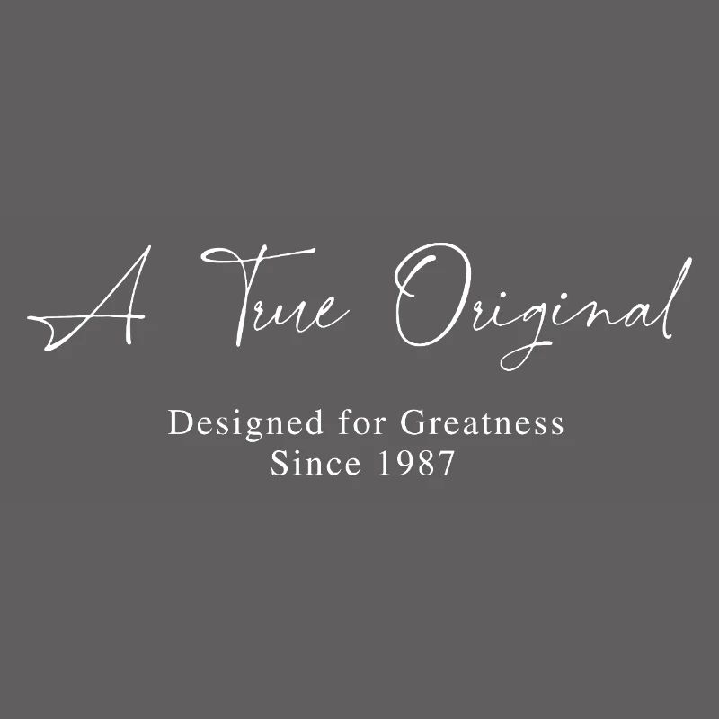 Un véritable original depuis 1987 millésime d’anniversaire