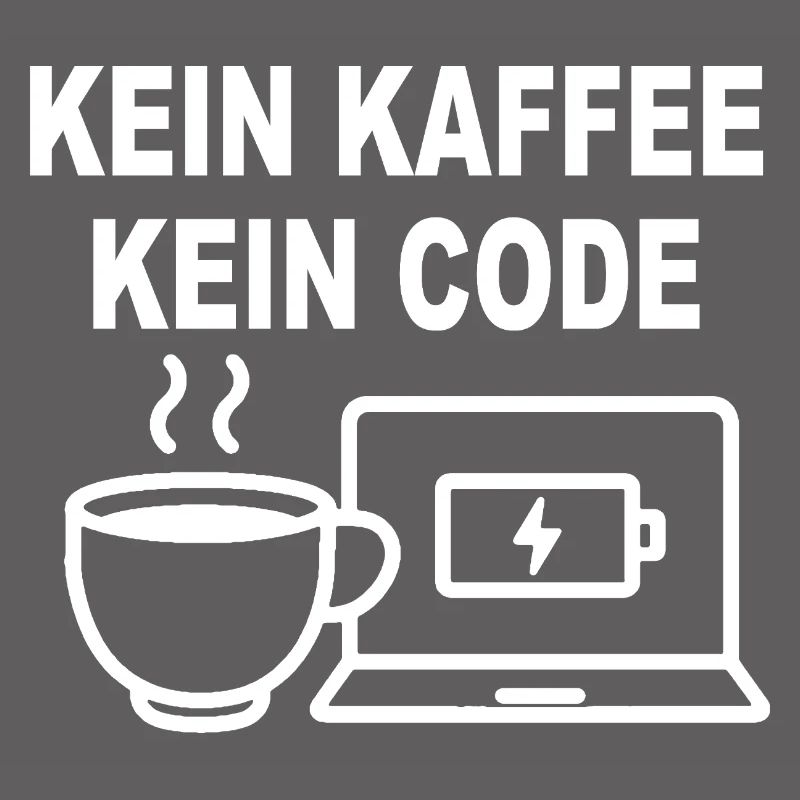 Kein Kaffee Kein Code - Conception de programmeur amusant