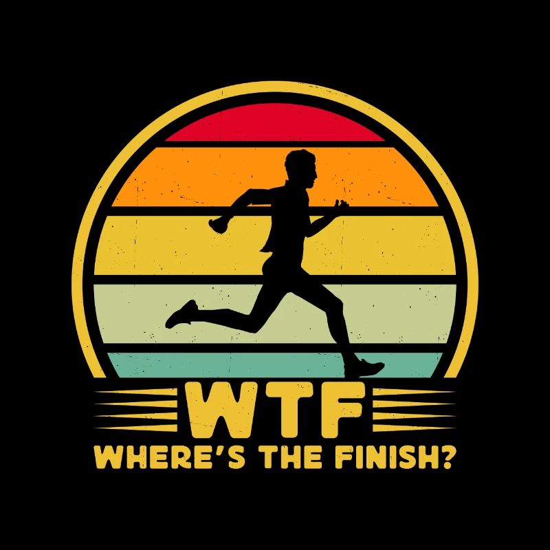 Running Run Where´s The Finish Marathon Runner