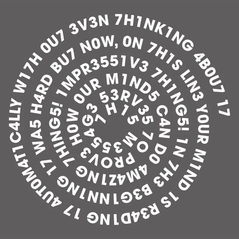 Spirale Leetspeak – Nerd Code 1337 Geek Design
