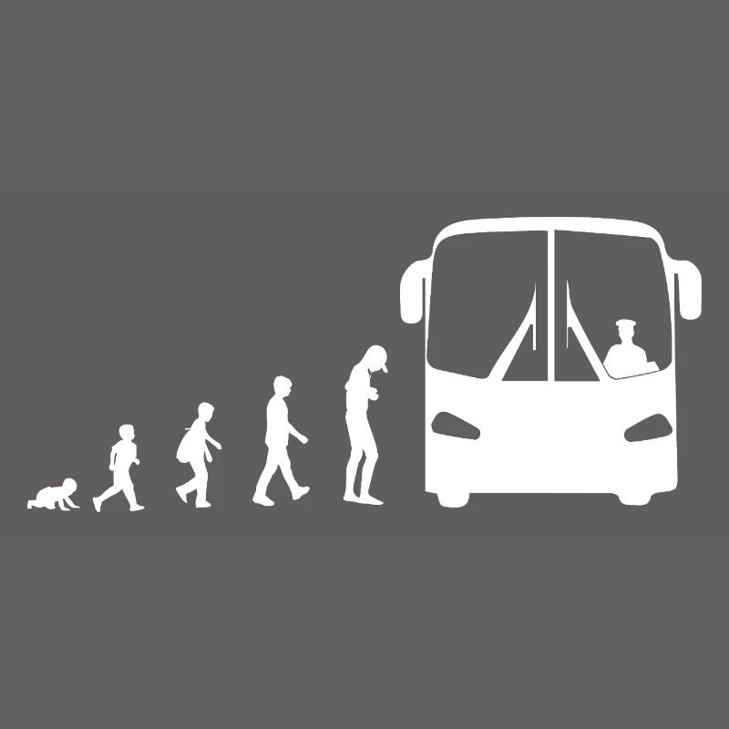 Évolution du bébé au chauffeur de bus