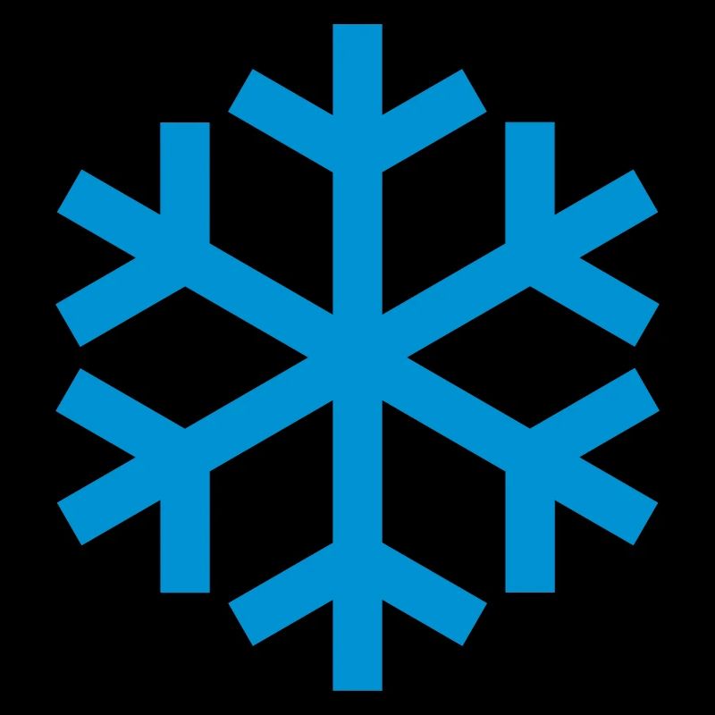 Icône d'icône de temps de flocon de neige