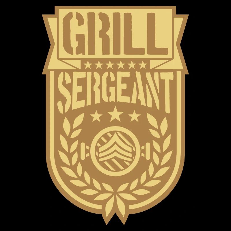 Grill Sergeant couronne de laurier cool