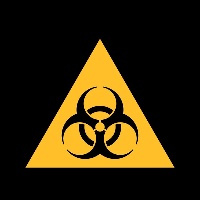 Symbole de danger - Biohazard (2 couleurs)