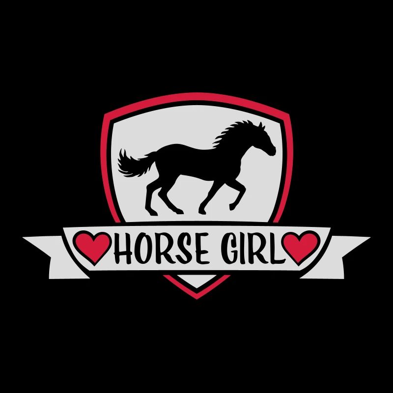 Conception de citation de fille de cheval