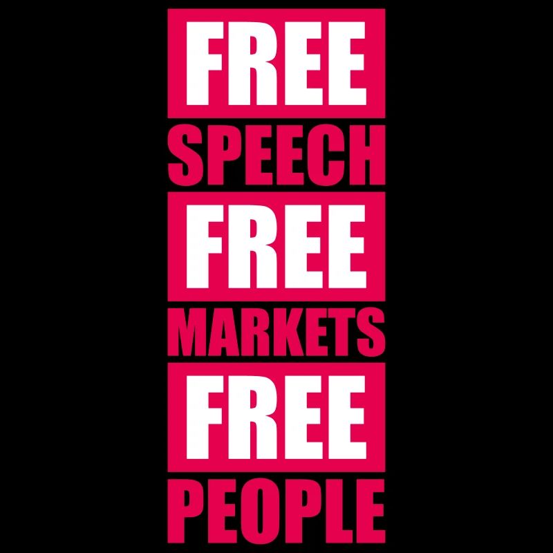 Marché de la liberté d’expression Peuple Libertarian Freedom Logo