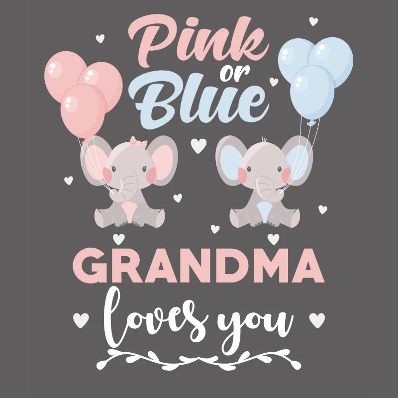 Rosa oder blauer Oma Elefant