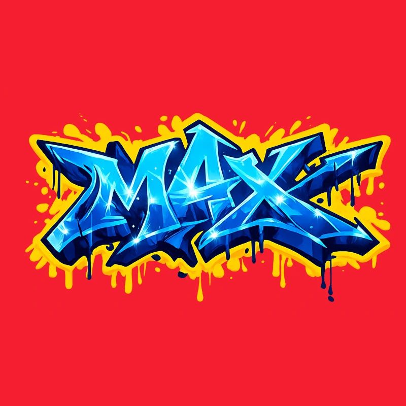 GRAFFITI NAME MAX FOR  PERFECT GIFT PRINTABLE 