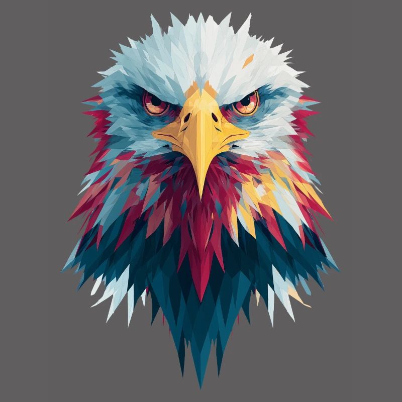 Impressive eagle piercing gaze