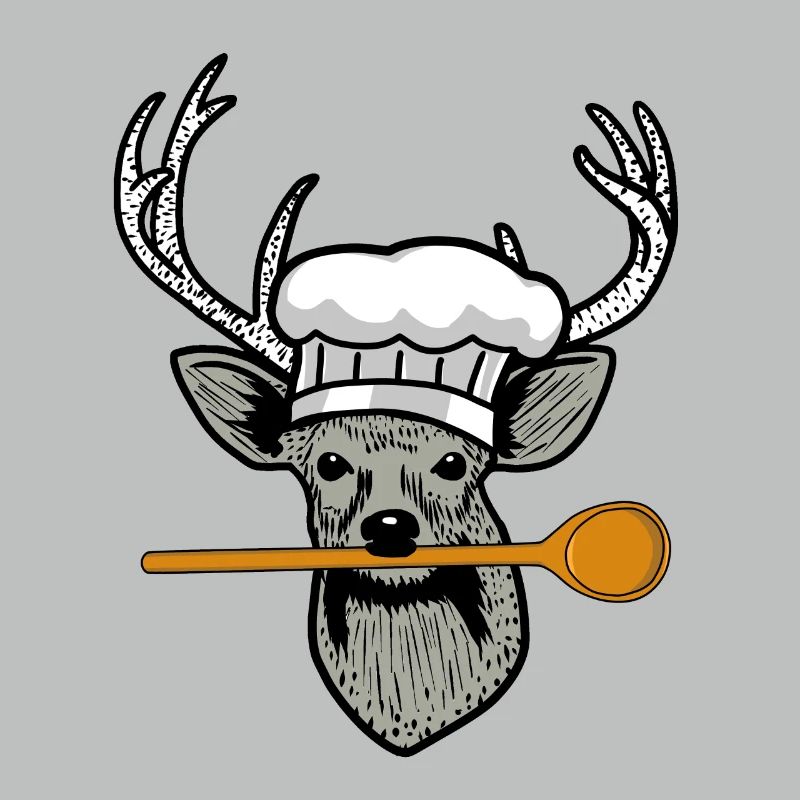 Willd Kitchen Chef Cooking Spoon Hirschkopf Restaurant