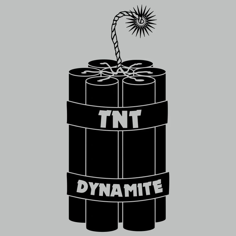 Sept bâtons de dynamite brûlants