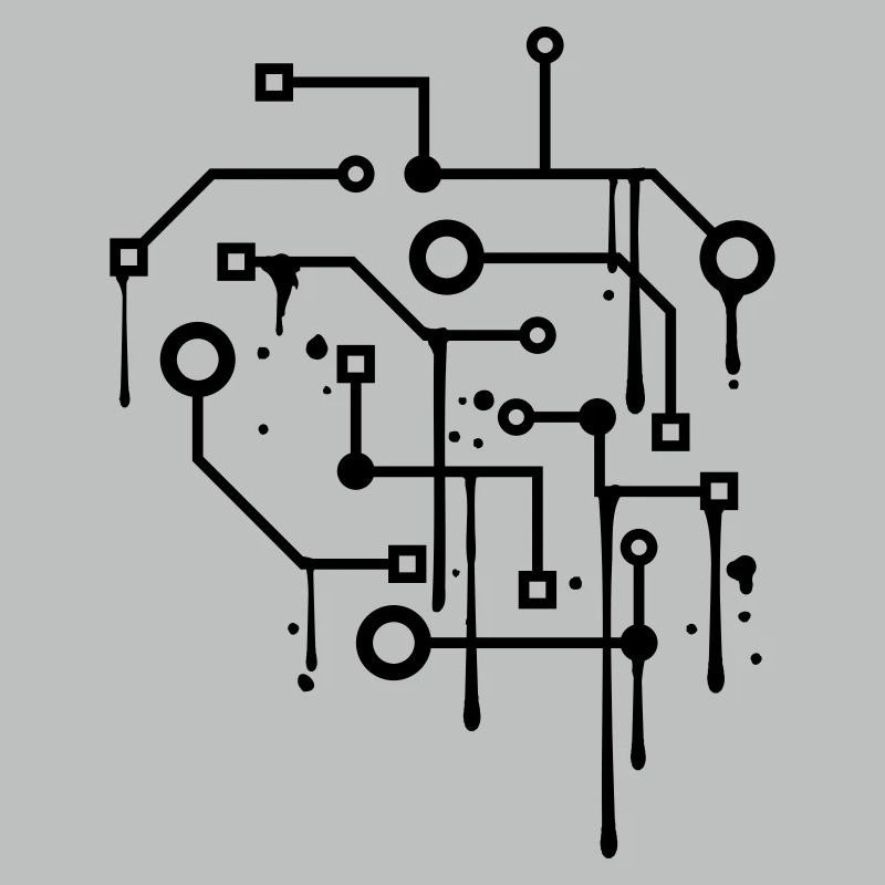 drop graffiti spray circuit wire data mic