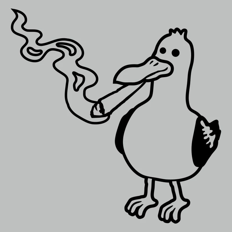 Joint rauchen Kiffer Möwe