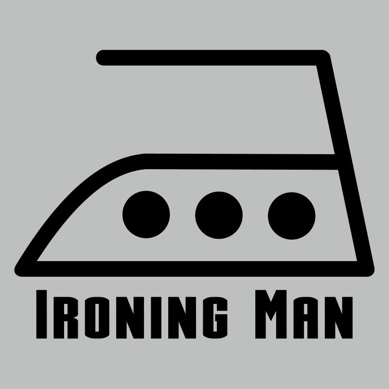 ironing man