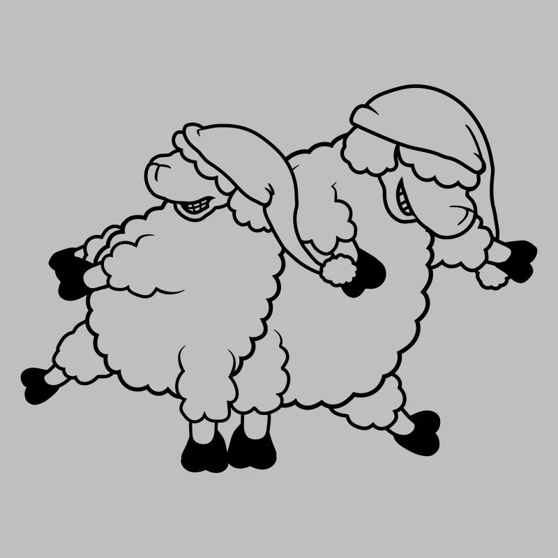 Party sheep dancing
