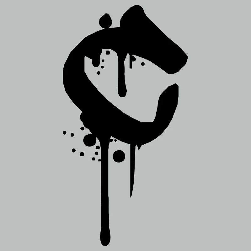 C graffiti gouttes aspersion de sang Farbklex