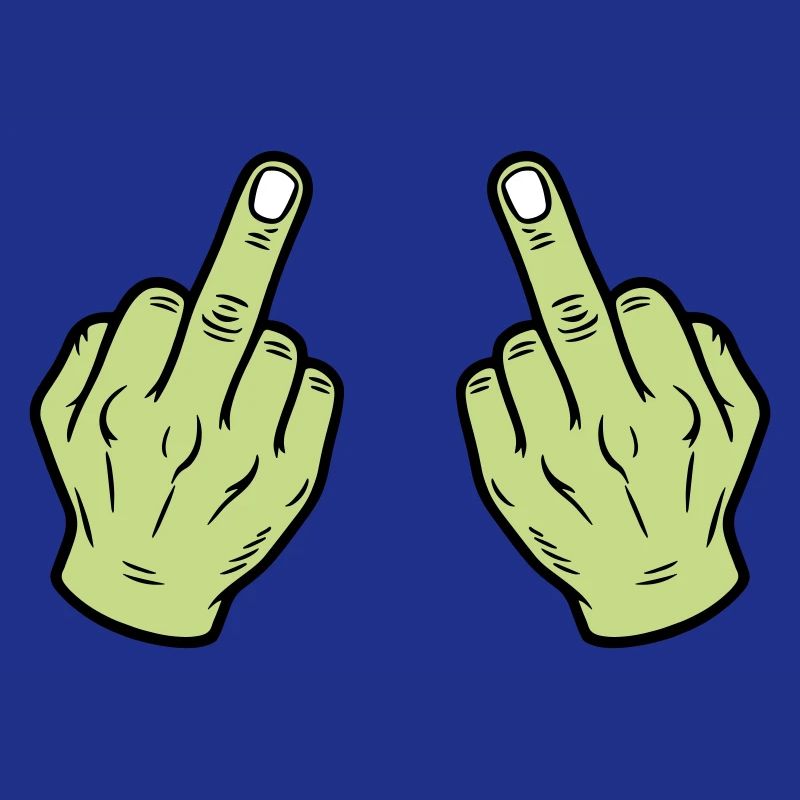 Mittelfinger Hand Frech