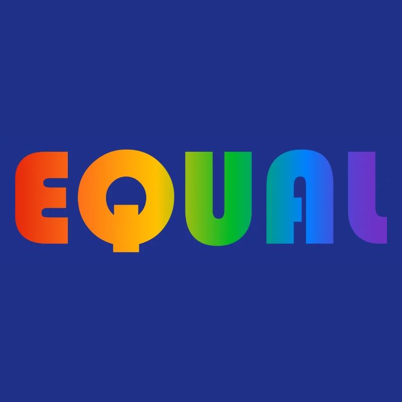 EQUAL RAINBOW TEXT