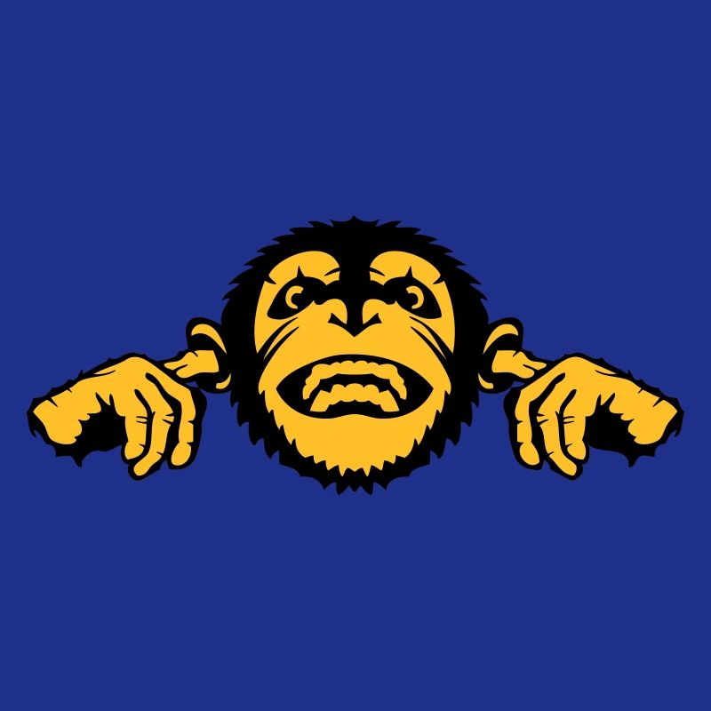 chimpanzee monkey monkey finger ear