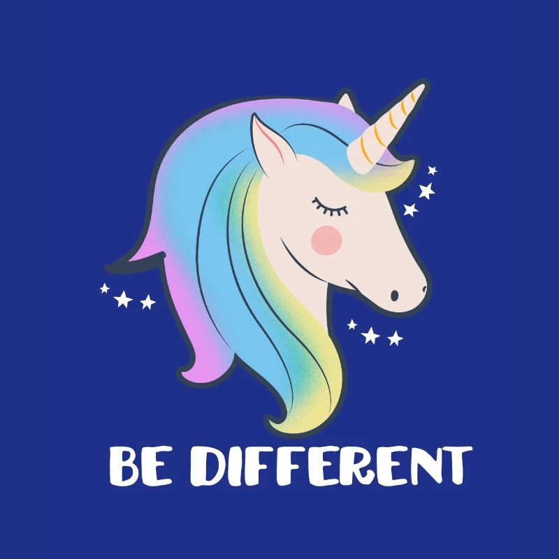 Sei ein anderes Einhorn