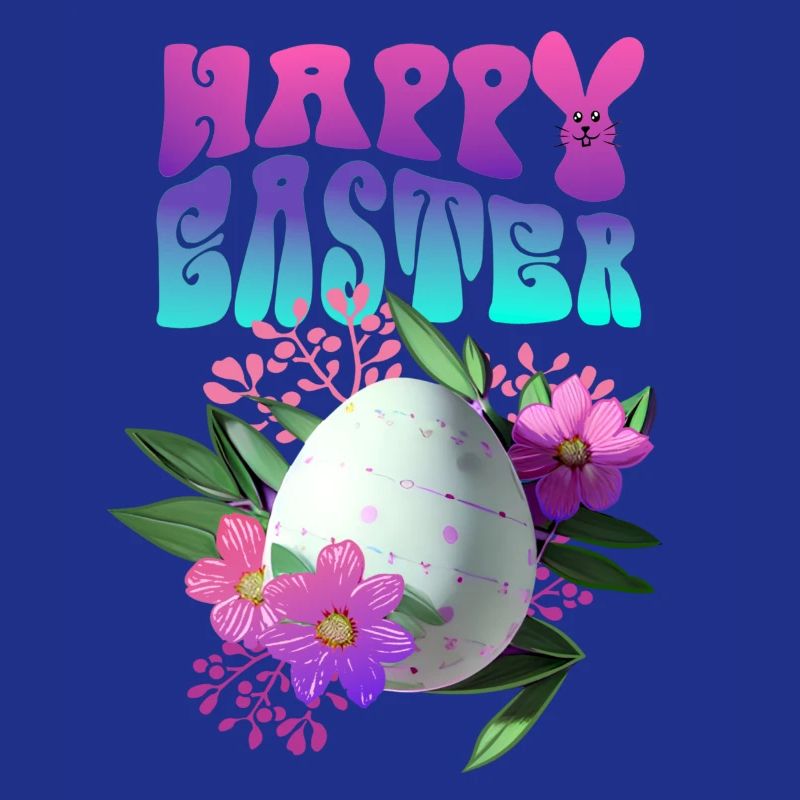 Joyeux Easter Easter Egg Floral