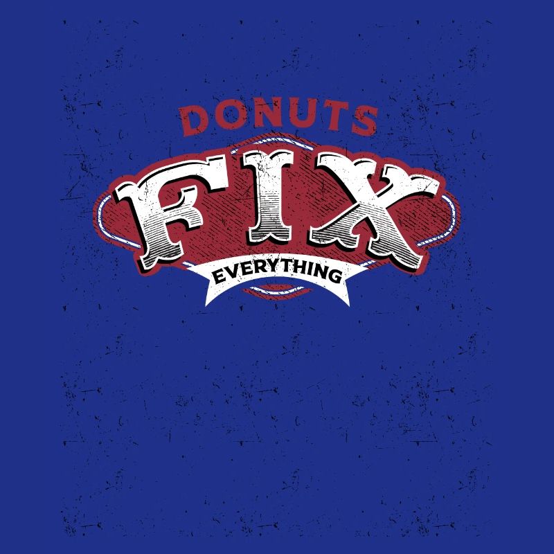 Donuts Fix Everything Retro Vibe