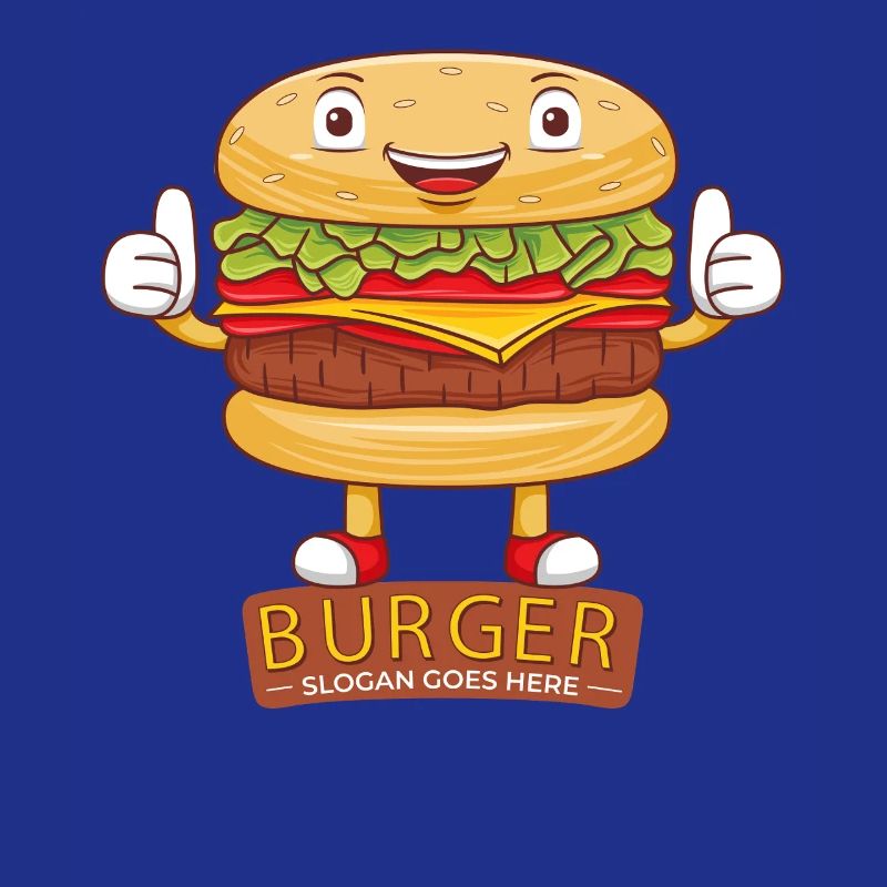 Mignon burger dessin animé art