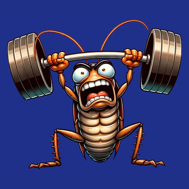 Cockroach Weightlifting Dumbbell Training Workout