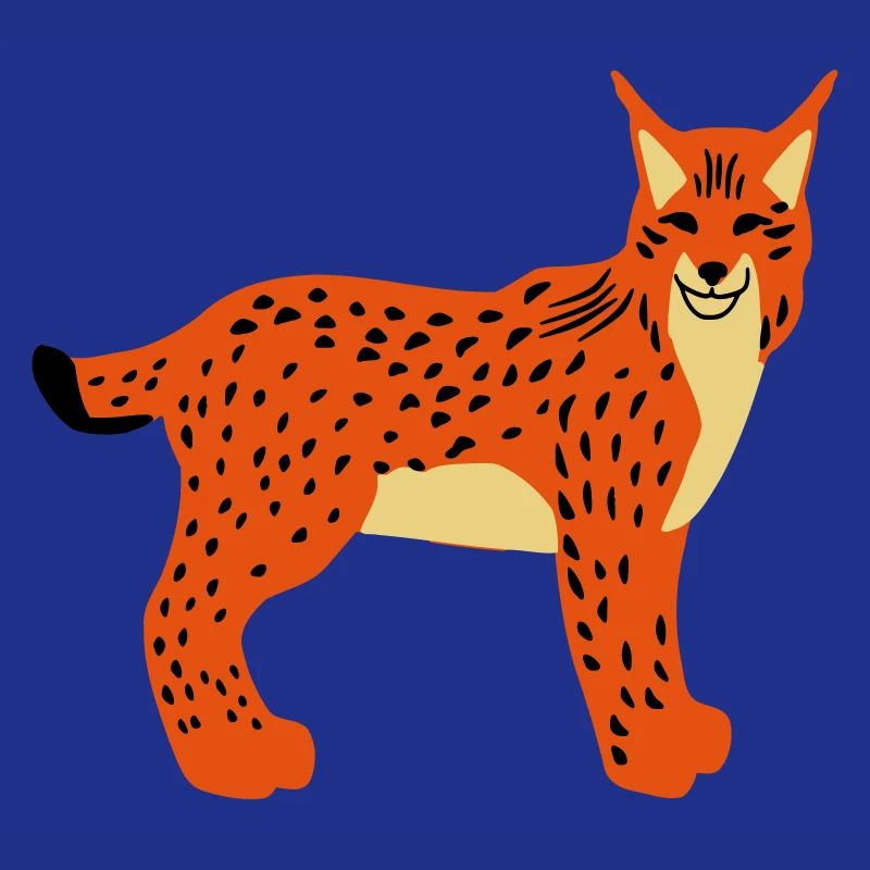 Lynx head front vector