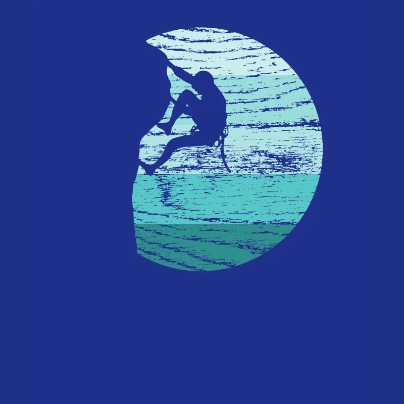 Klettern Kletterer Boulderer Retro